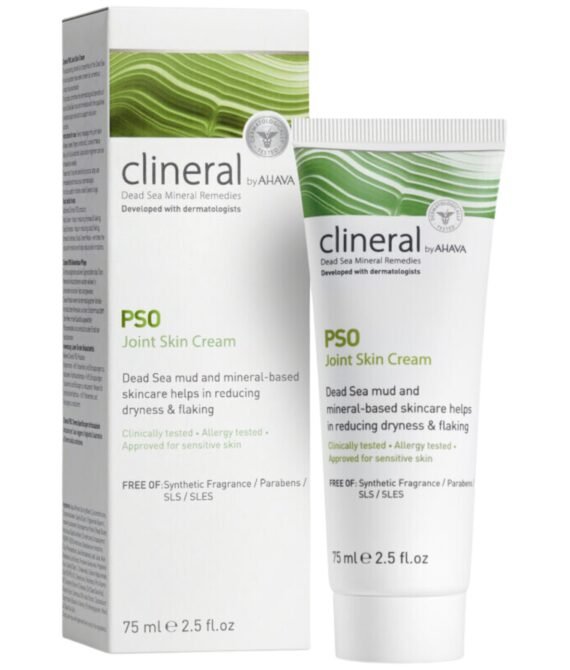 AHAVA CLINERAL PSO ALKŪNIŲ IR KELIŲ SRITIES ODOS KREMAS, 75 ML