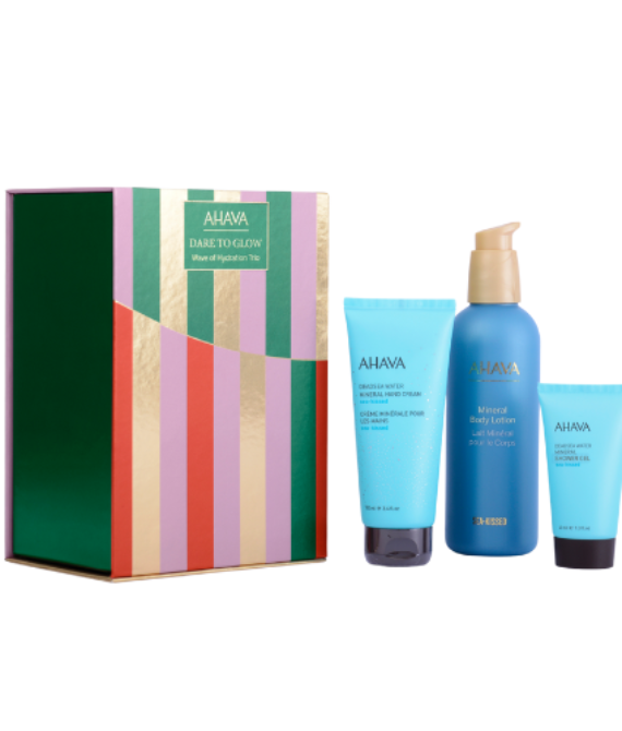 AHAVA DARE TO GLOW WAVE OF HYDRATION TRIO DOVANŲ RINKINYS