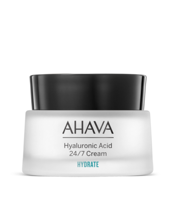 AHAVA HYDRATE 24/7 VEIDO KREMAS SU HIALURONO RŪGŠTIMI, 50 ML