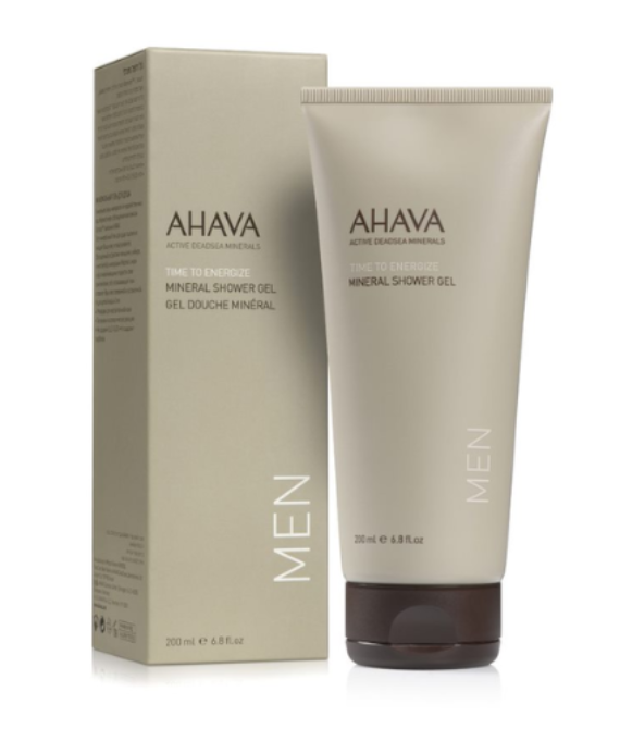 AHAVA TIME TO ENERGIZE MEN MINERAL DUŠO GELIS VYRAMS, 200 ML