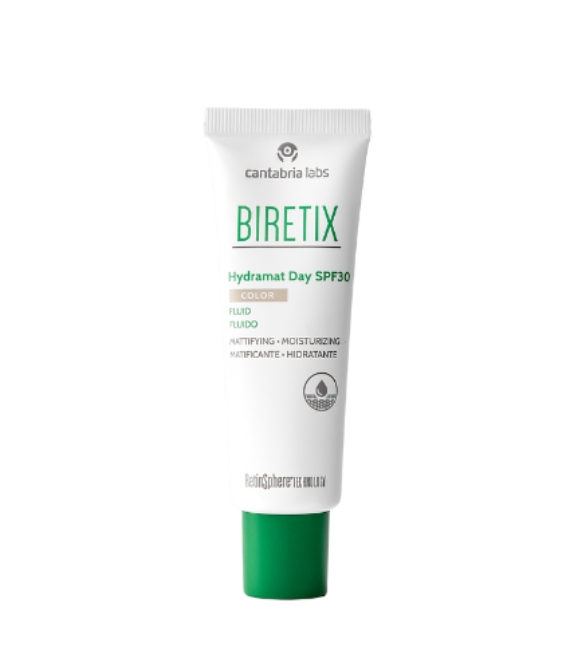 BIRETIX HYDRAMAT DAY SPF 30 FLUIDAS SU SPALVA, 50 ML