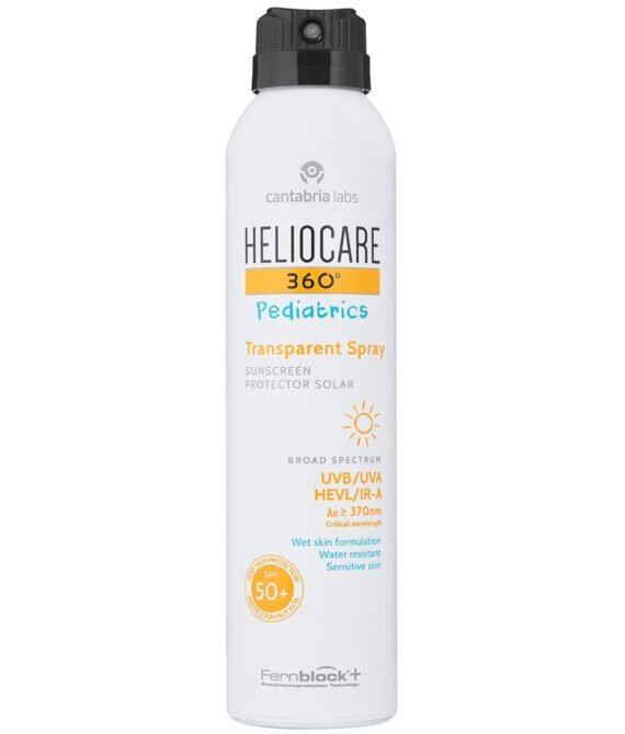 HELIOCARE 360 PEDIATRICS TRANSPARENT PURŠKIAMA APSAUGINĖ PRIEMONĖ VAIKAMS SPF50+, 200 ML