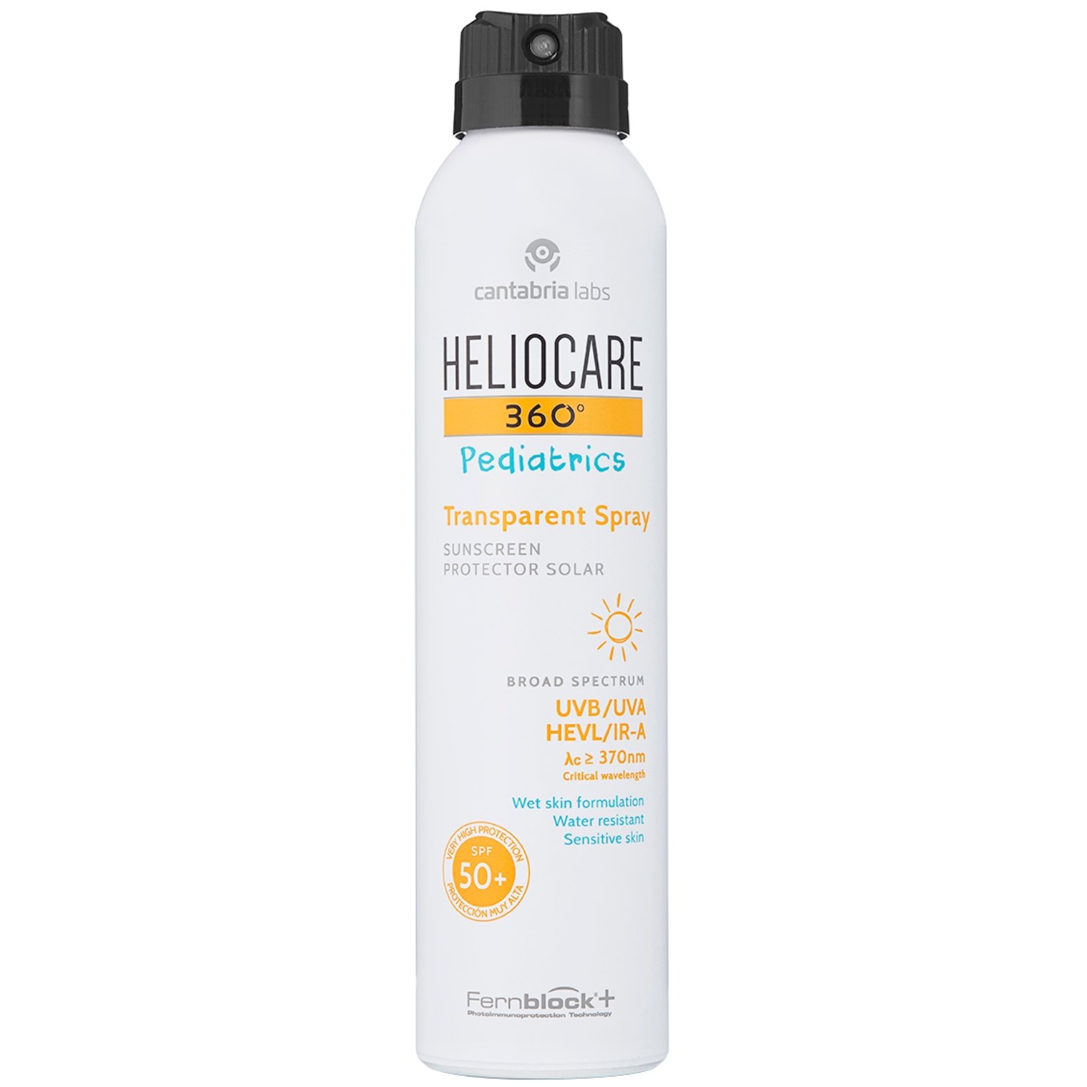 HELIOCARE 360 PEDIATRICS TRANSPARENT PURŠKIAMA APSAUGINĖ PRIEMONĖ VAIKAMS SPF50+, 200 ML