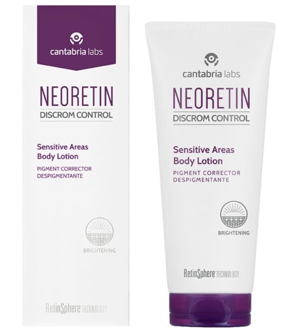 NEORETIN DC ŠVIESINANTIS KŪNO LOSJONAS JAUTRIOMS ZONOMS, 100 ML