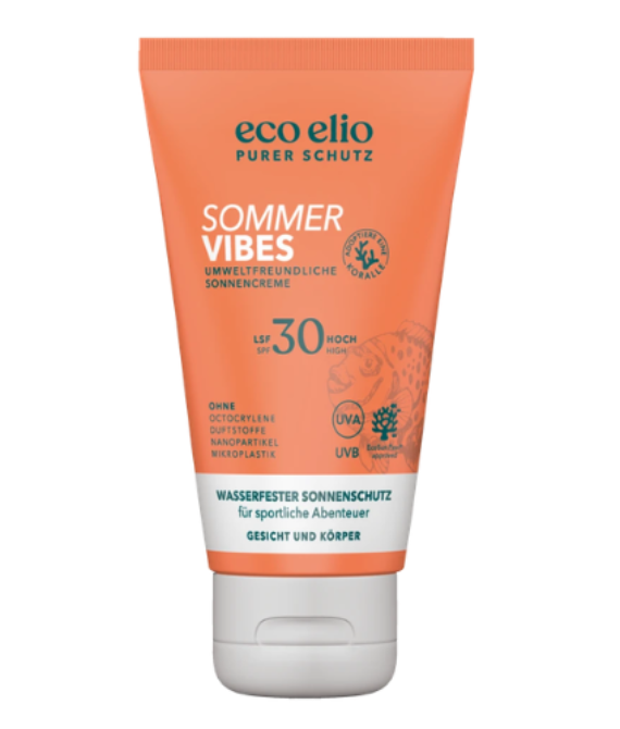 ECO ELIO SUMMER VIBES WATERPROOF KREMAS NUO SAULĖS SPF30, 75 ML