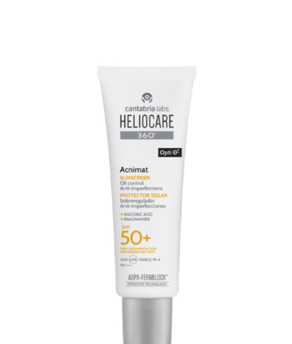 HELIOCARE 360 ACNIMAT RIEBIAI IR Į AKNĘ LINKUSIAI ODAI SPF 50+, 50 ML