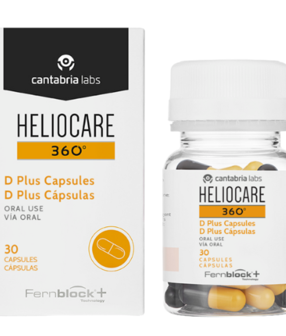 HELIOCARE 360 D PLUS MAISTO PAPILDAI, 30 KAPSULIŲ