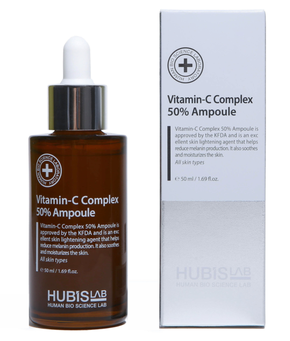 HUBISLAB AMPULĖ SU 50% VITAMINO C KOMPLEKSU, 50 ML