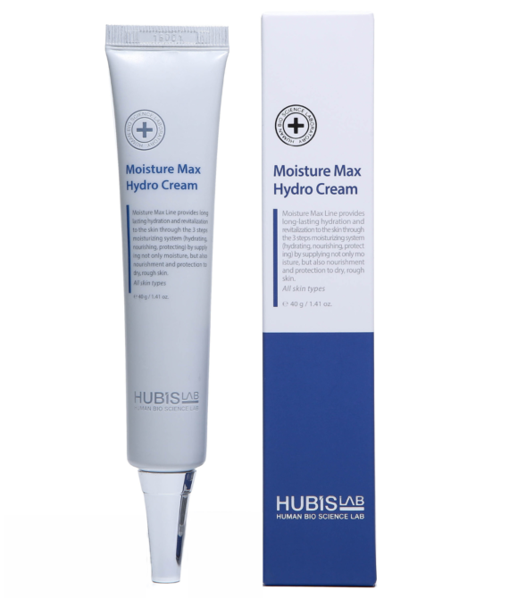 HUBISLAB MOISTURE MAX HYDRO DRĖKINAMASIS VEIDO KREMAS, 40 G