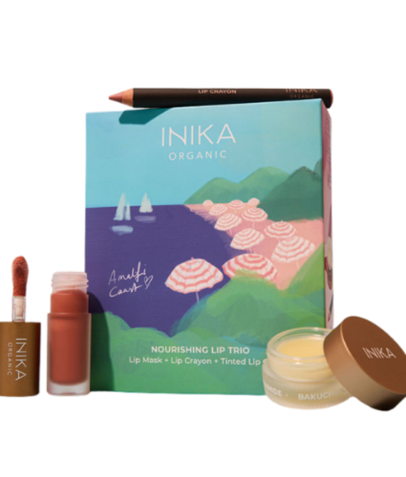 INIKA NOURISHING LIP CARE TRIO DOVANŲ RINKINYS