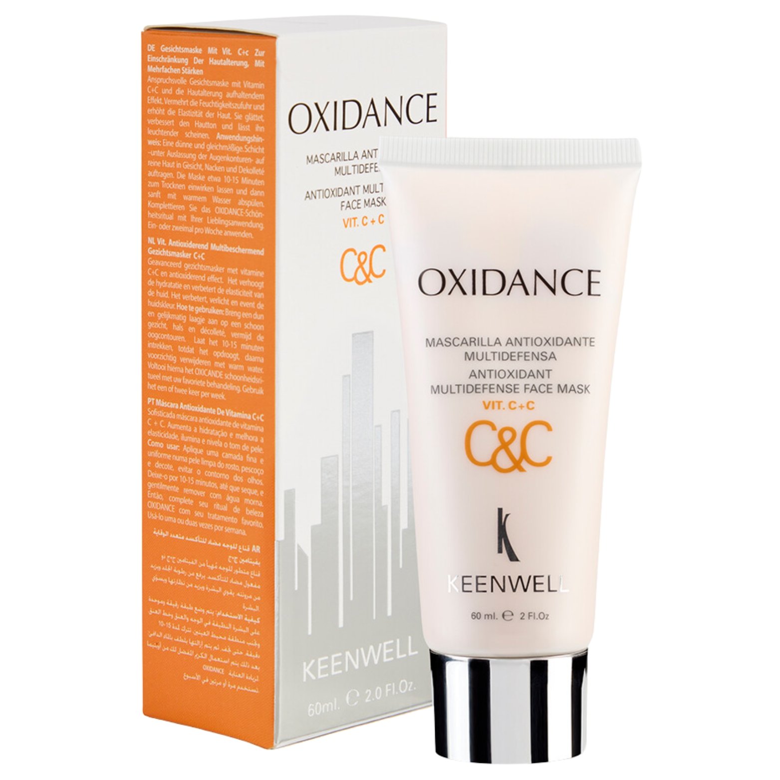 KEENWELL OXIDANCE ANTIOKSIDACINĖ VISAPUSIŠKAI APSAUGANTI VEIDO KAUKĖ, 60 ML