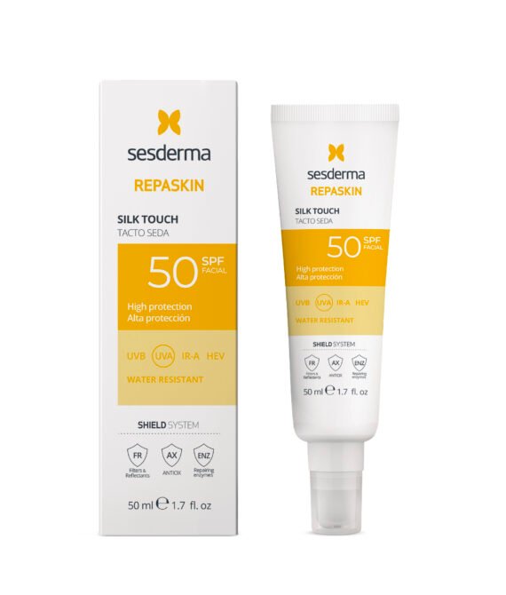REPASKIN SILK TOUCH APSAUGINĖ PRIEMONĖ VEIDUI SPF50, 50 ML