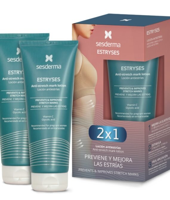 SESDERMA ESTRYSES KŪNO LOSJONŲ NUO STRIJŲ RINKINYS, 2×200 ML