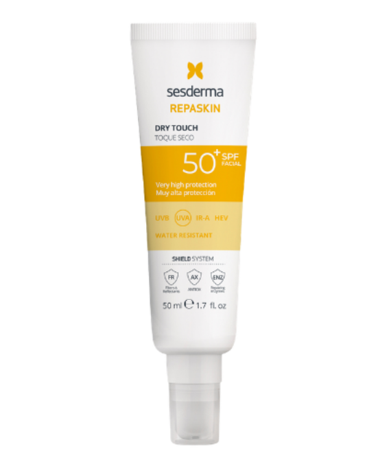SESDERMA REPASKIN DRY TOUCH APSAUGINĖ PRIEMONĖ VEIDUI SPF50+, 50ml