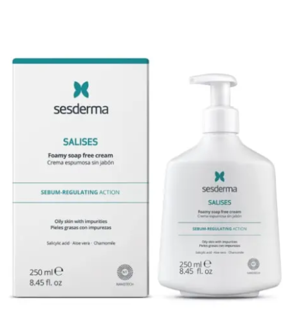SESDERMA SALISES BEMUILIS PUTOJANTIS PRAUSIKLIS SU SALICILO RŪGŠTIMI, 250 ML