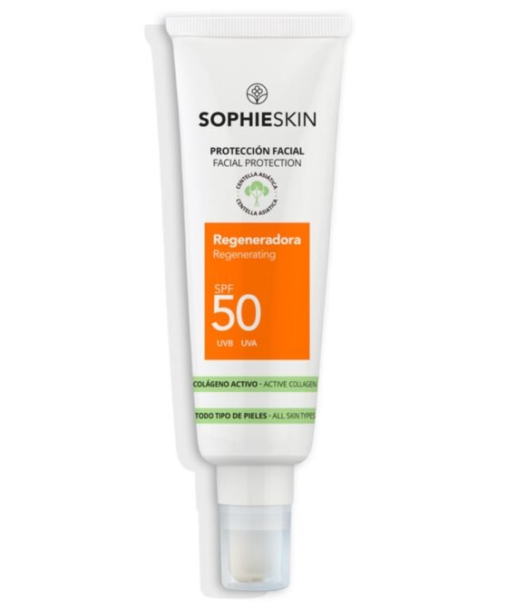 SOPHIESKIN ODĄ REGENERUOJANTIS APSAUGINIS VEIDO KREMAS NUO SAULĖS SPF50, 50 ML