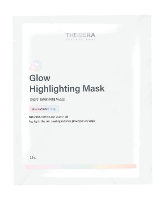 THESERA GLOW ŠVYTĖJIMO SUTEIKIANTI VEIDO KAUKĖ, 10×25 G