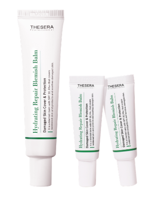 THESERA HYDRATING REPAIR BLEMISH BALM VEIDO KREMAS SU SPALVA SPF 30, 10 ML (2 ATSPALVIS)