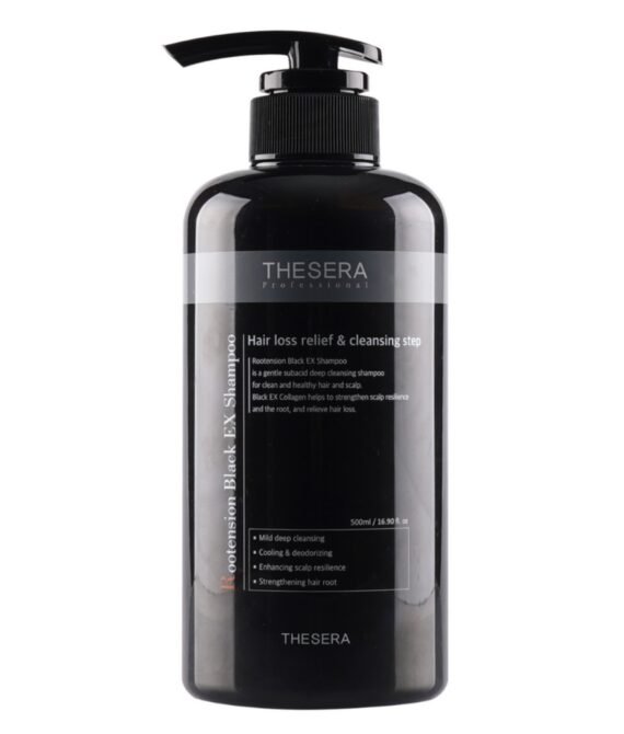 THESERA ROOTENSION BLACK EX ŠAMPŪNAS, 500 ML