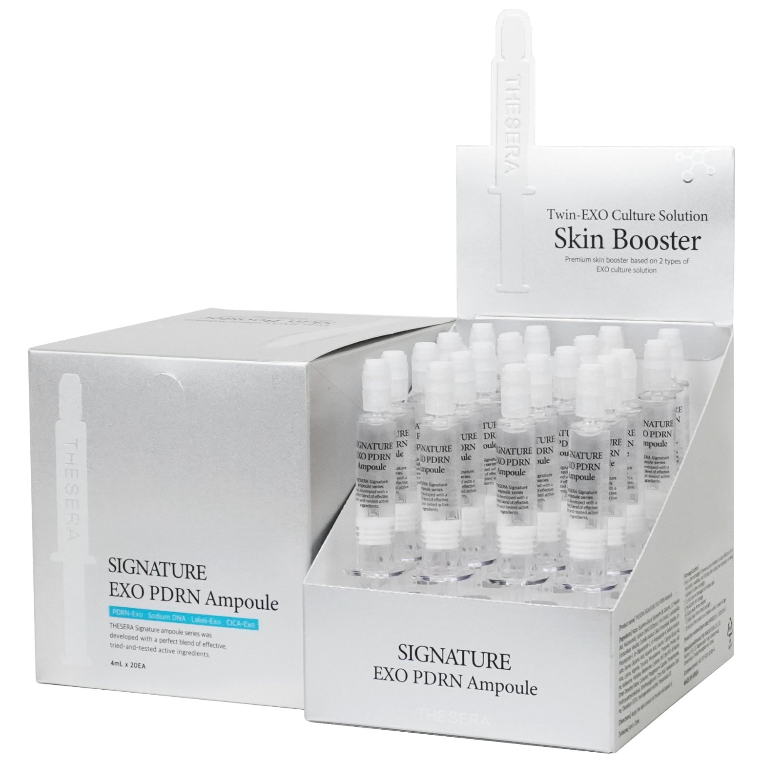 THESERA SIGNATURE EXO PDRN ODĄ ATKURIANČIOS EGZOSOMŲ AMPULĖS, 20x4 ML