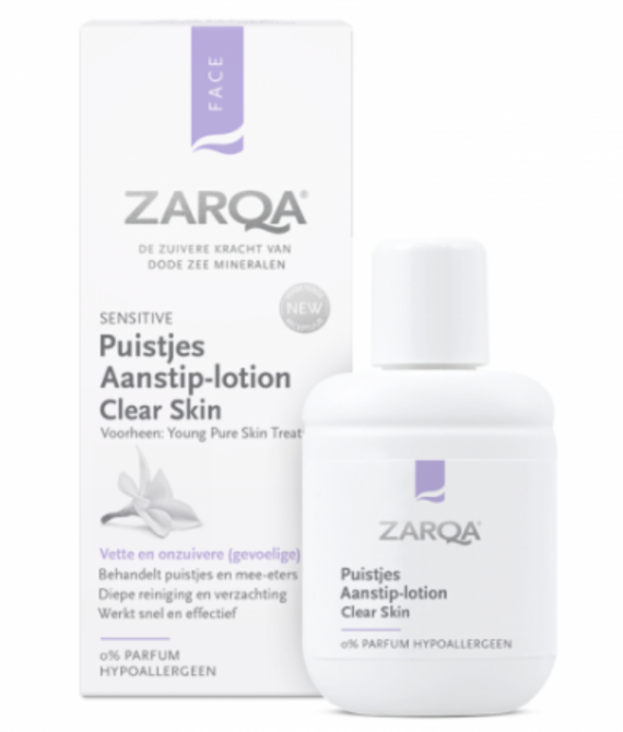 ZARQA CLEAR SKIN TAŠKINIS LOSJONAS Į AKNĘ LINKUSIOS ODOS INTENSYVIAI PRIEŽIŪRAI, 20 ML