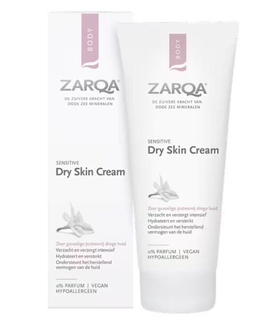 ZARQA KŪNO KREMAS SAUSAI IR JAUTRIAI ODAI, 200 ML